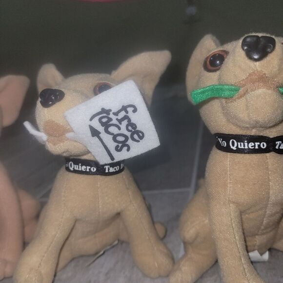 Taco Bell Plush Chihuahua Dogs 6" Tall Clean Official Product - Picture 2 of 3